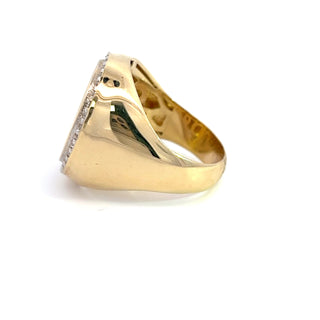 14K YELLOW GOLD DIAMOND FASHION RING 0.45CT