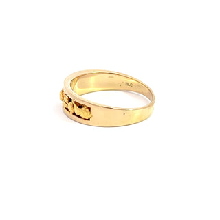14K Y/G GOLD NUGGET RING