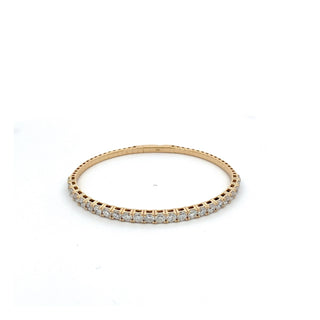 14K GOLD LAB GROWN DIAMOND FLEXIBLE BANGLE (2.00TCW-10.00TCW)