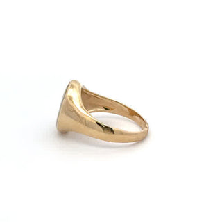 Gold Quartz Ring 14k Yellow Gold