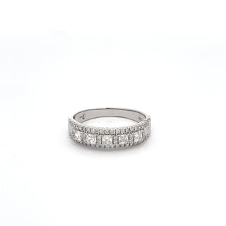 14K WHITE GOLD DIAMOND RING 0.95 CTS
