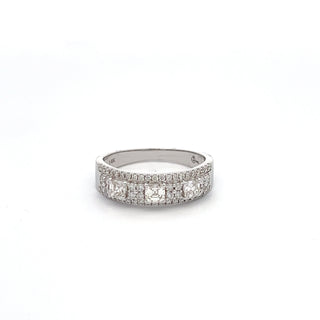 14K WHITE GOLD DIAMOND RING 1.25 CTS