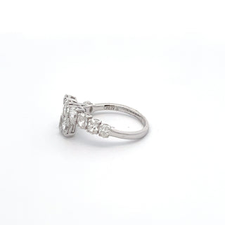 18K WHITE GOLD DIAMOND RING 2.60 CTS