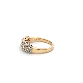 14K YELLOW GOLD YELLOW DIAMOND RING 1.20 CTS