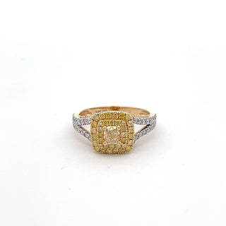 14K YELLOW GOLD YELLOW DIAMOND RING 1.20 CTS