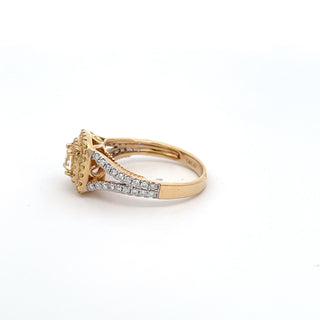 14K YELLOW GOLD YELLOW DIAMOND RING 1.20 CTS