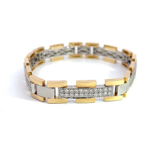 14K GOLD DIAMOND BRACELET 4.00CT