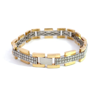 14K GOLD DIAMOND BRACELET 4.00CT