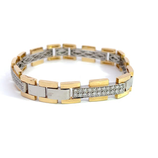 14K GOLD DIAMOND BRACELET 4.00CT