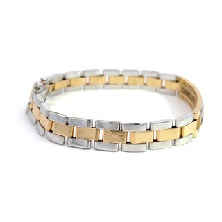 14K GOLD SAPPHIRE & DIAMOND BRACELET 4.00CT
