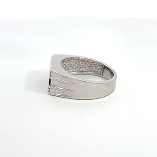 14K W/G SAPPHIRE & DIAMOND RING 1.00CT