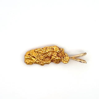 14K Y/G GOLD NUGGET PENDANT