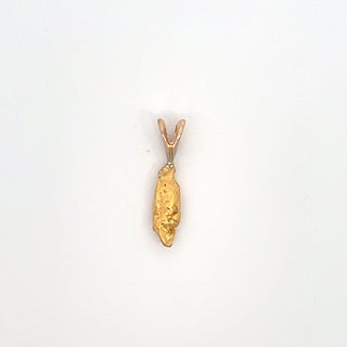 14K Y/G GOLD NUGGET PENDANT