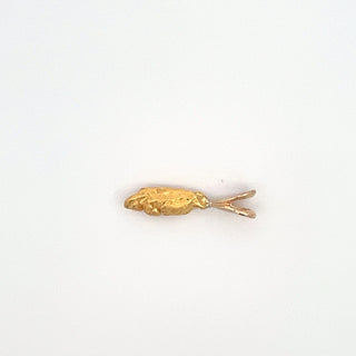 14K Y/G GOLD NUGGET PENDANT