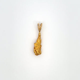 14K Y/G GOLD NUGGET PENDANT