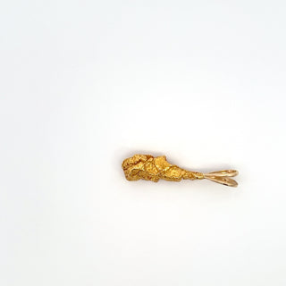14K Y/G GOLD NUGGET PENDANT
