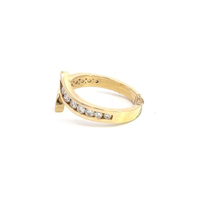 14K YELLOW GOLD DIAMOND FASHION RING 0.50CTS
