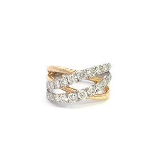 14K GOLD DIAMOND FASHION RING 1.50CT