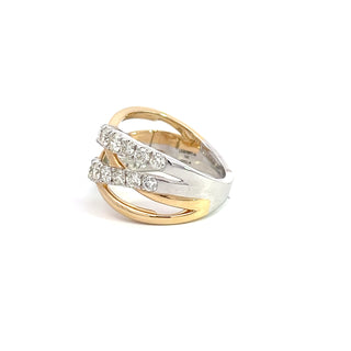 14K GOLD DIAMOND FASHION RING 1.50CT