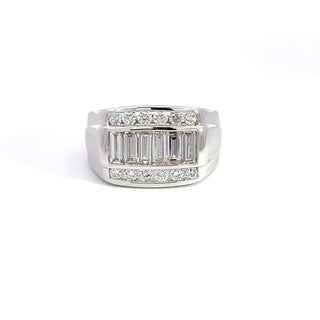 14K WHITE GOLD LAB GROWN DIAMOND RING 2.00CT