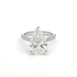 14K W/G LAB GROWN DIAMOND 5.75CT PEAR CUT