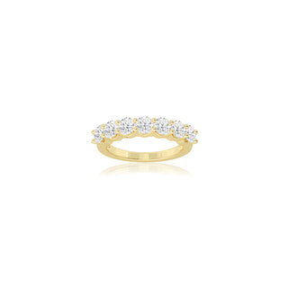 14K GOLD LAB GROWN DIAMOND BAND 7 STONE (1.00TCW-2.50TCW)