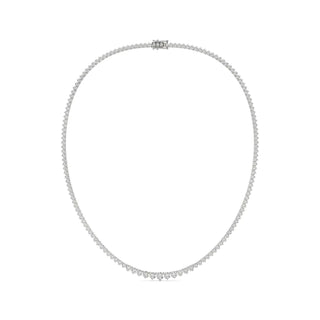 14K GOLD LAB GROWN DIAMOND GRADUATED TENNIS NECKLACE (7.00TCW-25.00TCW)