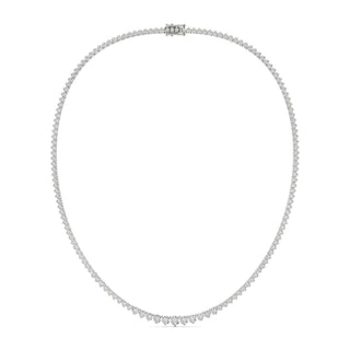 14K GOLD LAB GROWN DIAMOND GRADUATED TENNIS NECKLACE (7.00TCW-25.00TCW)