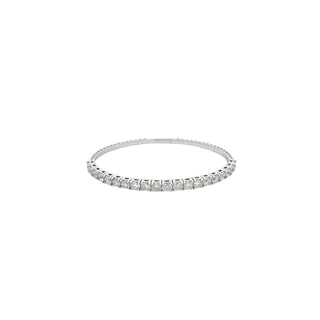 14K GOLD LAB GROWN DIAMOND FLEXIBLE BANGLE (2.00TCW-10.00TCW)