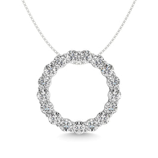 Diamond 1 1/2 Ct.tw Fashion Pendant in 14K White Gold