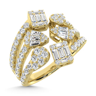 14K Yellow Gold Diamond 1 1/4 Ct.Tw. Fashion Ring