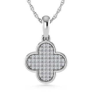 14K White Gold Diamond 1/10.Ct. Tw. Fashion Pendant