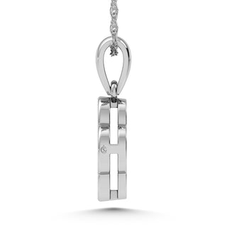 14K White Gold Diamond 1/10.Ct. Tw. Fashion Pendant
