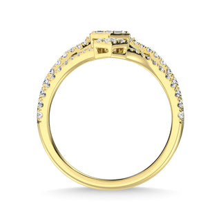 14K Yellow Gold Diamond 3/4 Ct.Tw. Fashion Ring