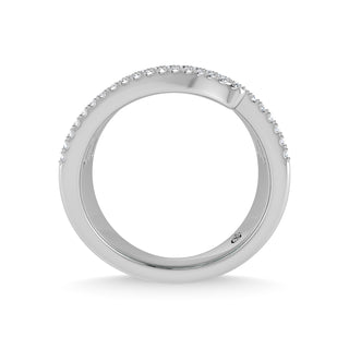 14K White Gold Diamond and Emerald 1 3/4 Ct.Tw. Fashion Ring