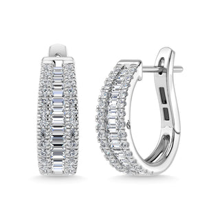 Diamond 2 Ct.Tw. Fashion Earrings in 14K White Gold