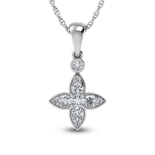 14K White Gold Diamond 1/2 Ct.Tw. Fashion Pendant