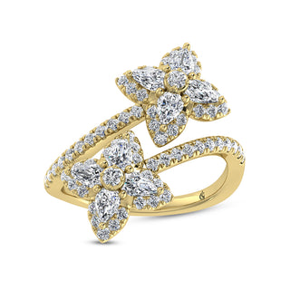 14K Yellow Gold Diamond 1 3/8 Ct.Tw. Fashion Ring