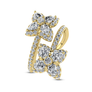 14K Yellow Gold Diamond 1 3/8 Ct.Tw. Fashion Ring