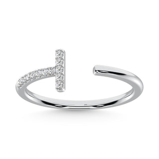 14K White Gold  Diamond 1/10 Ct.Tw. Fashion Ring