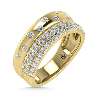 14K Yellow Gold  Diamond 5/8 Ct.Tw. Fashion Band