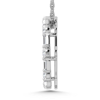 14K White GoldDiamond 5/8 Ct.Tw. Fashion Pendant