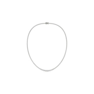 14K GOLD LAB GROWN DIAMOND GRADUATED TENNIS NECKLACE (7.00TCW-25.00TCW)