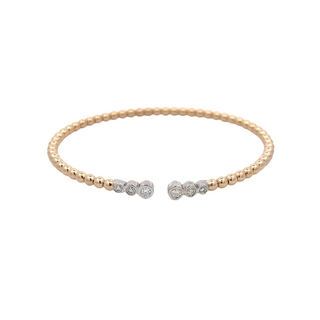 14K DIAMOND FLEXIBLE BANGLE 0.30CT