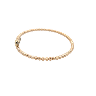 14K Y/G DIAMOND FLEXIBLE BANGLE 0.30CT