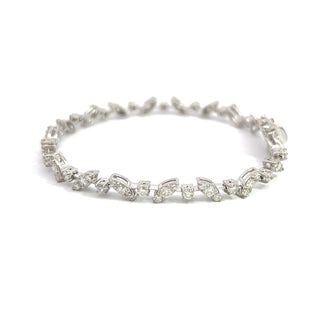 14K GOLD NATURAL DIAMOND BRACELET 3.9CT