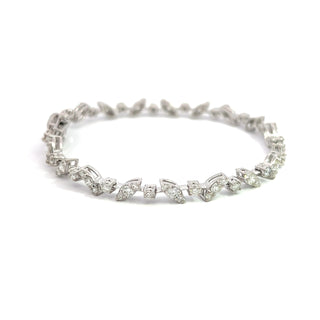 14K GOLD NATURAL DIAMOND BRACELET 3.9CT