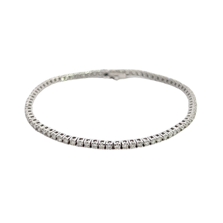 14K WHITE GOLD DIAMOND BRACELET 2CT