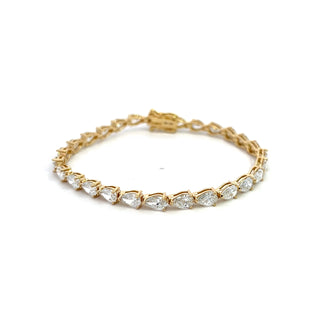 14K Y/G LAB GROWN DIAMOND BRACELET 5.00CT