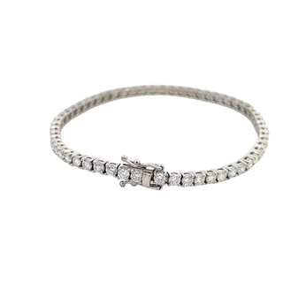 14K WHITE GOLD DIAMOND BRACELET 5.50CT